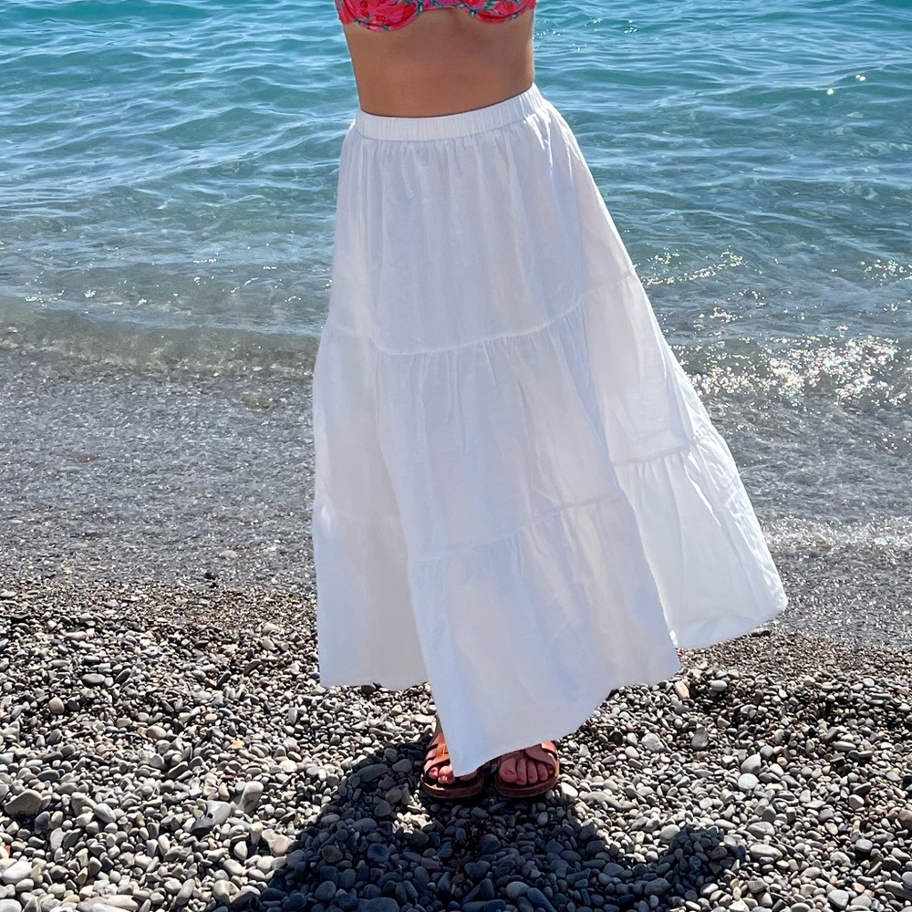 White Maxi Skirt